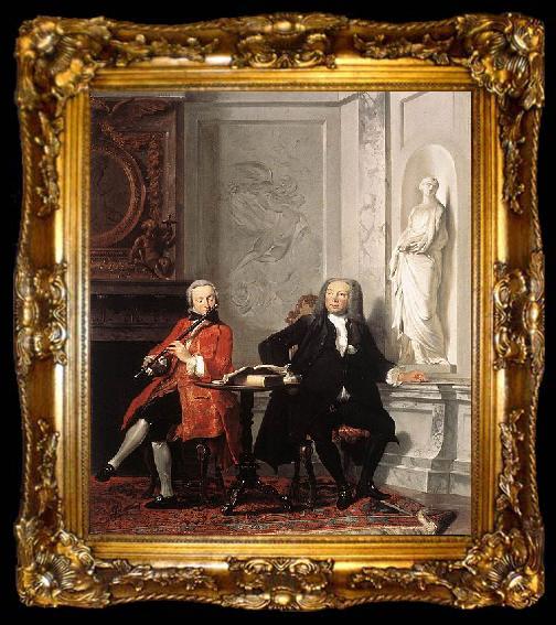 framed  TROOST, Cornelis Jeronimus Tonneman and his Son, ta009-2